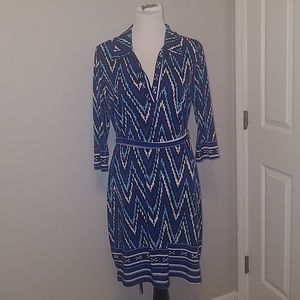 SOLD-V-neck shirt style dress